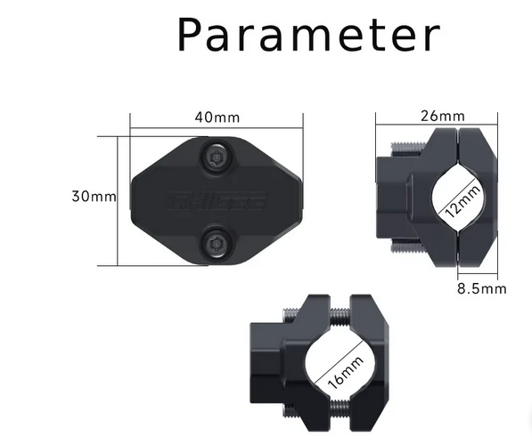 CHIGEE 12-16MM Crossbar Mounting Base