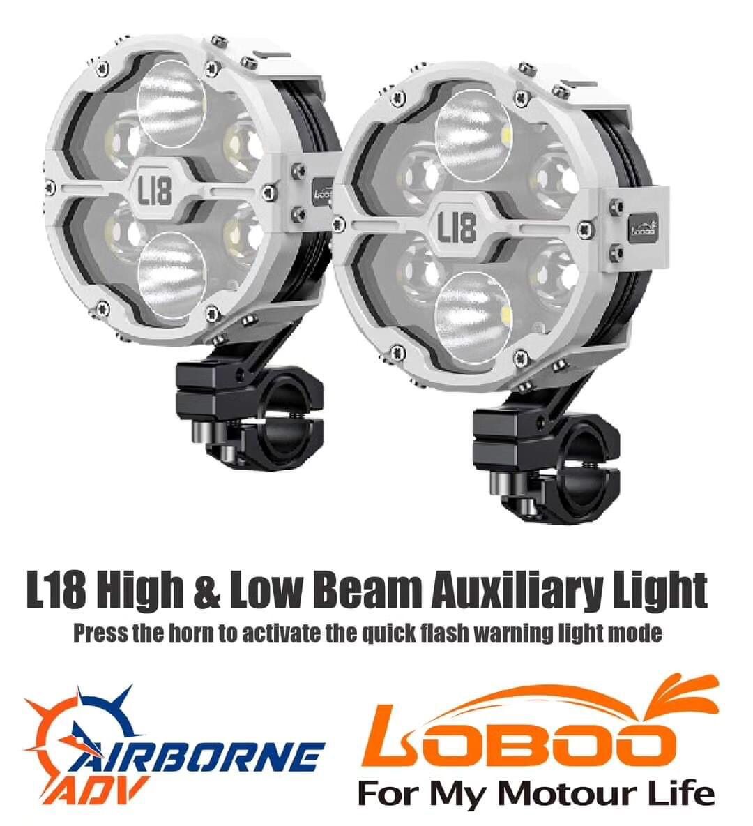 Loboo - L18 Model High & Low Beam Auxiliary Light